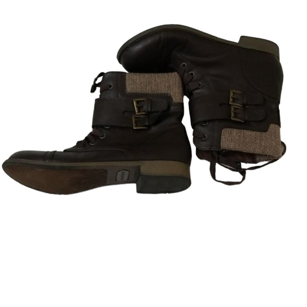 RAMPAGE Brown Combat Boots